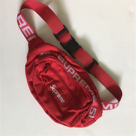 supreme fanny pack red